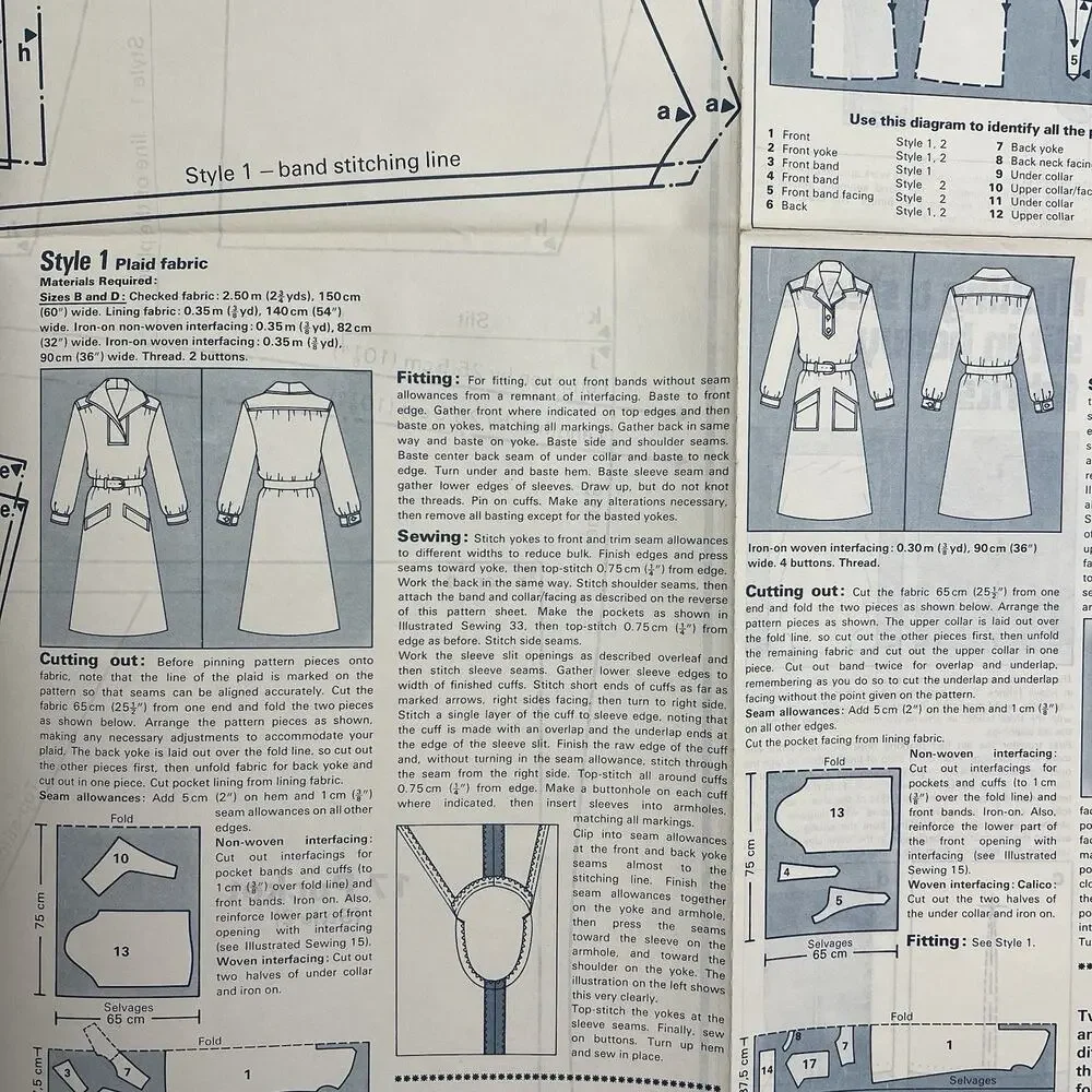 Vintage Designer Sewing Patterns Uncut Lot Of 4 Womens Dresses and Mens Jackets